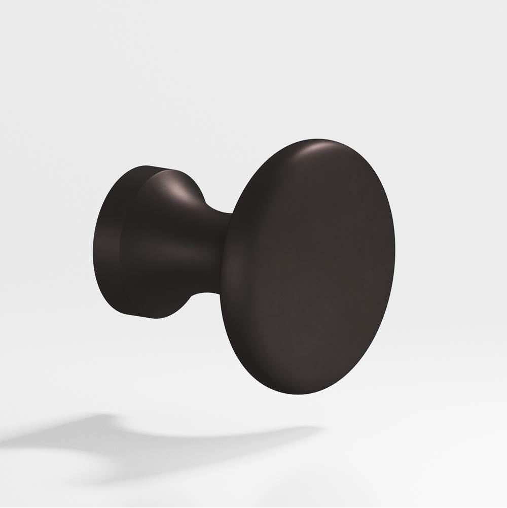Colonial Bronze - 1.125'' diameter Round Cabinet Knob hand finished in Matte Dark Statuary Bronze - Matte Dark Statuary Bronze