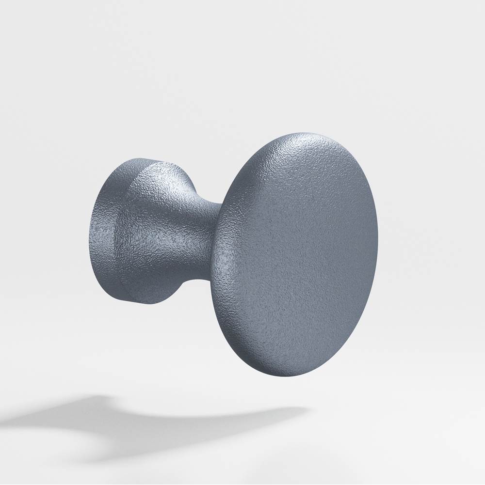 Colonial Bronze - 1.125'' diameter Round Cabinet Knob hand finished in Frost Chrome - Frost Chrome