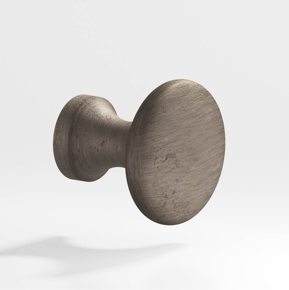 Colonial Bronze - 1.125'' diameter Round Cabinet Knob hand finished in Distressed Pewter - Distressed Pewter