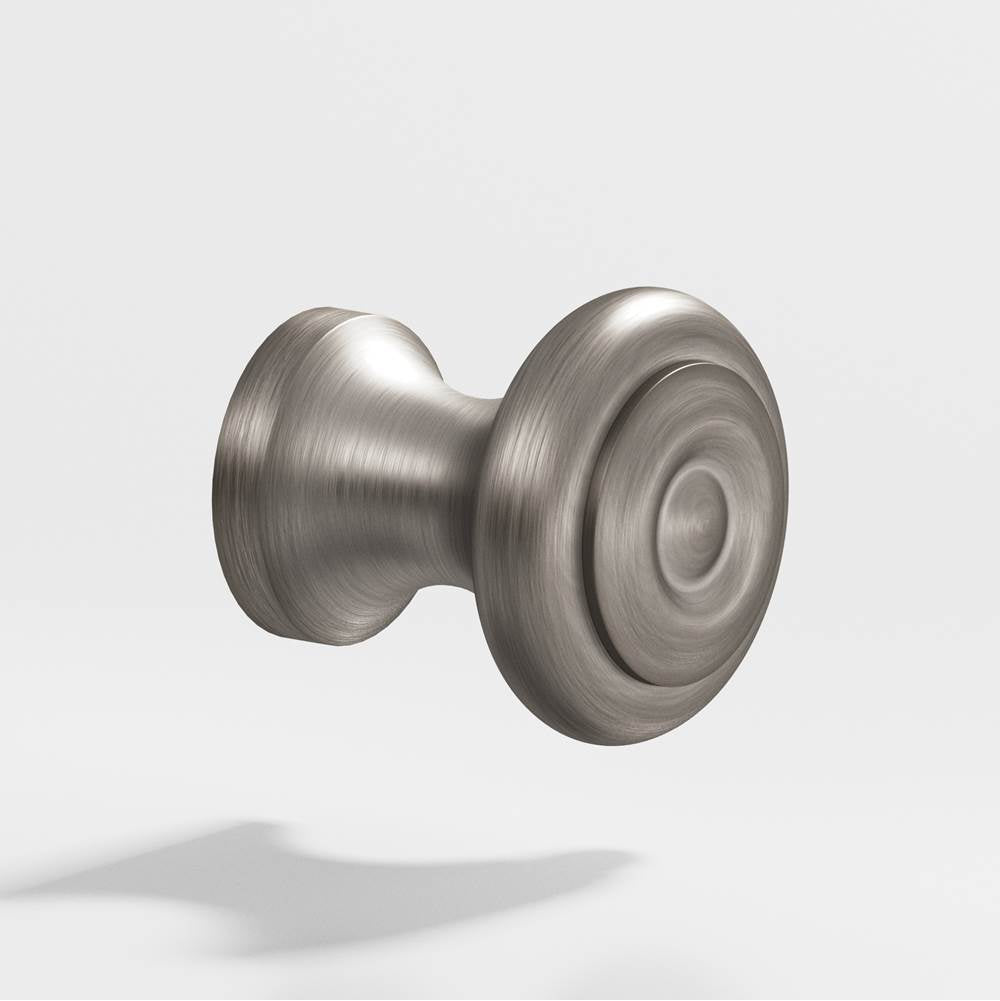Colonial Bronze - 0.625'' diameter Round Cabinet Knob hand finished in Pewter - Pewter