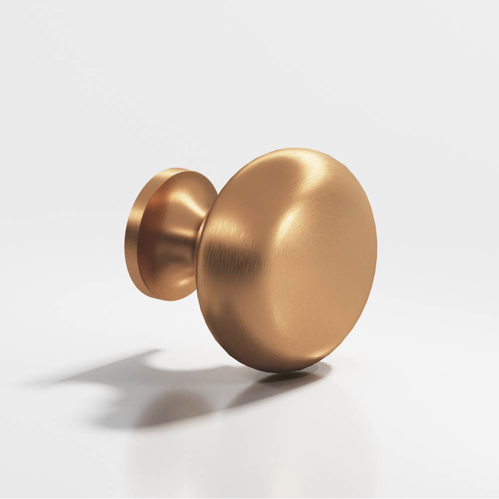 Colonial Bronze - 1.5'' diameter Round Cabinet Knob, Back-to-Back Shower Door Knob Kit hand finished in Matte Satin Bronze - Matte Satin Bronze