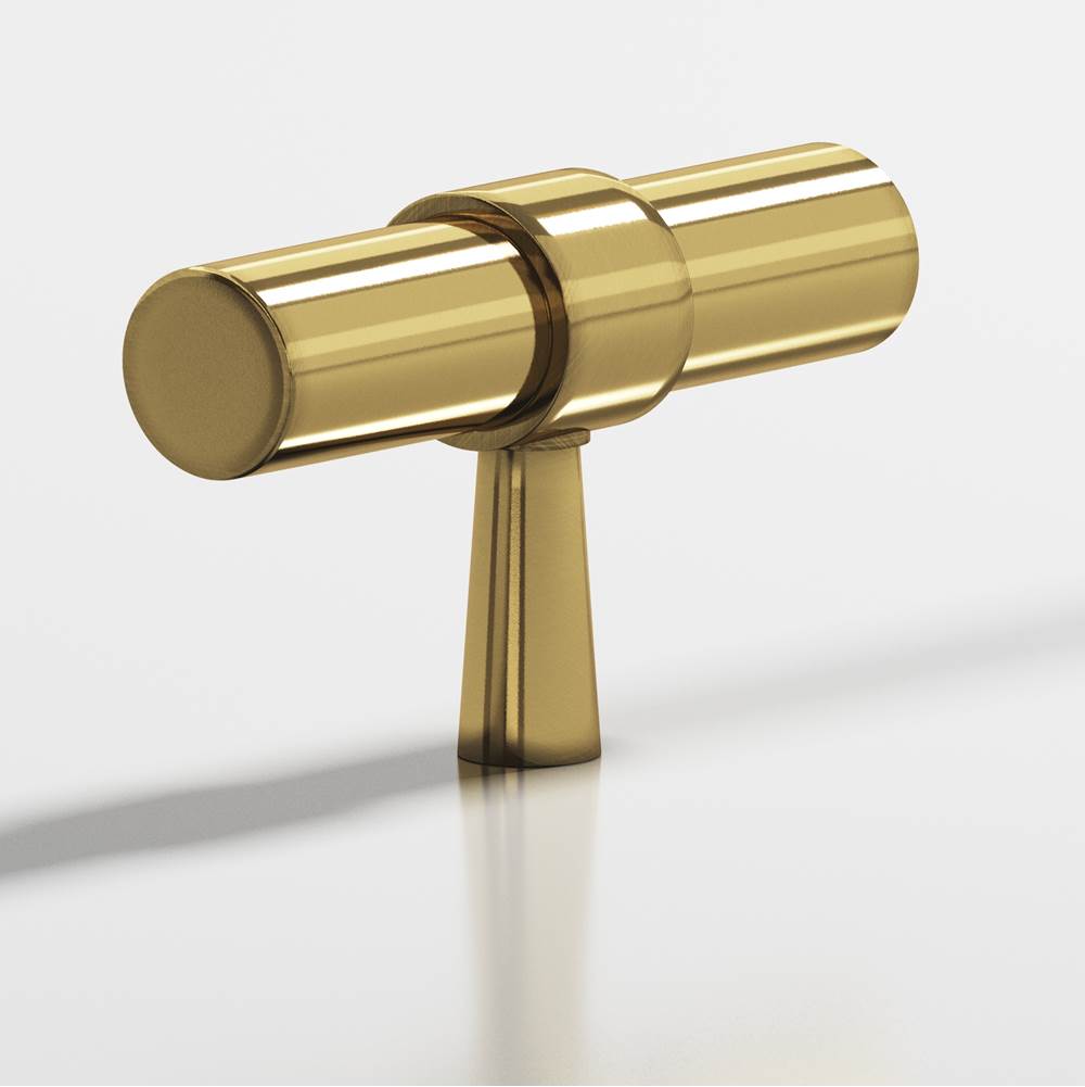 Colonial Bronze - 2'' overall, 0.46875'' diameter Round, collared T Cabinet Knob with tapered post hand finished in Antique Bronze and Antique Bronze - Antique Bronze,Antique Bronze