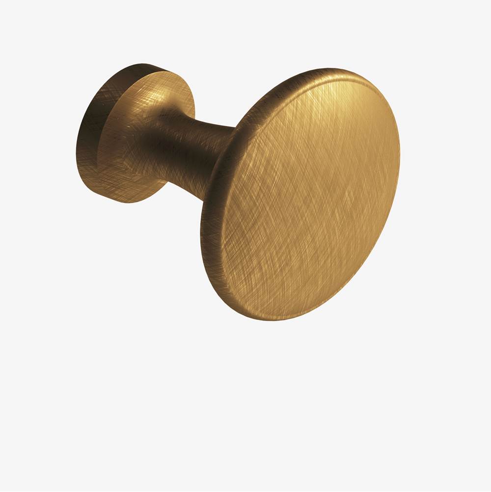 Colonial Bronze - 1.0625'' diameter Round Cabinet Knob hand finished in Weathered Brass - Weathered Brass
