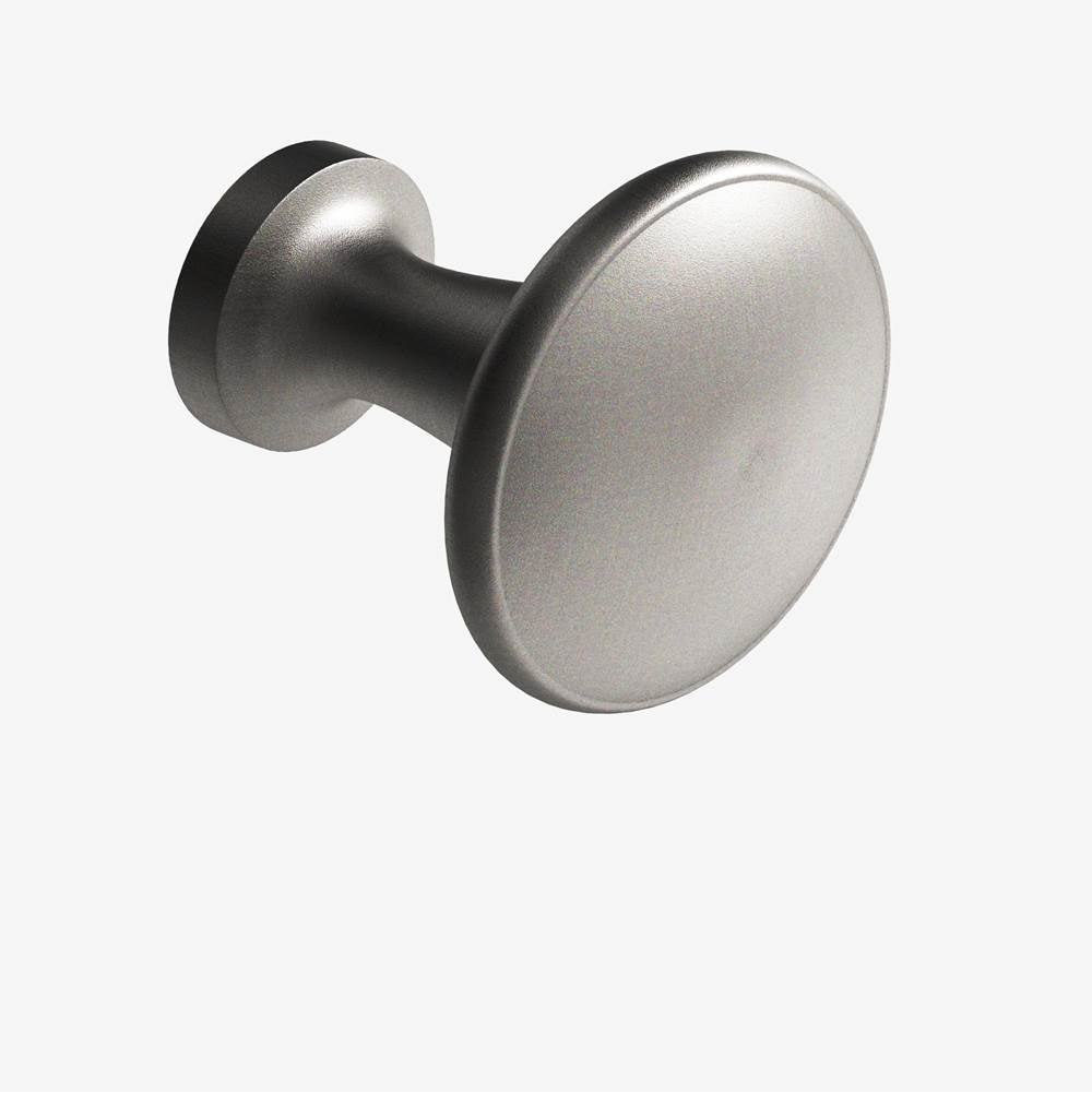 Colonial Bronze - 1.0625'' diameter Round Cabinet Knob hand finished in Frost Nickel - Frost Nickel