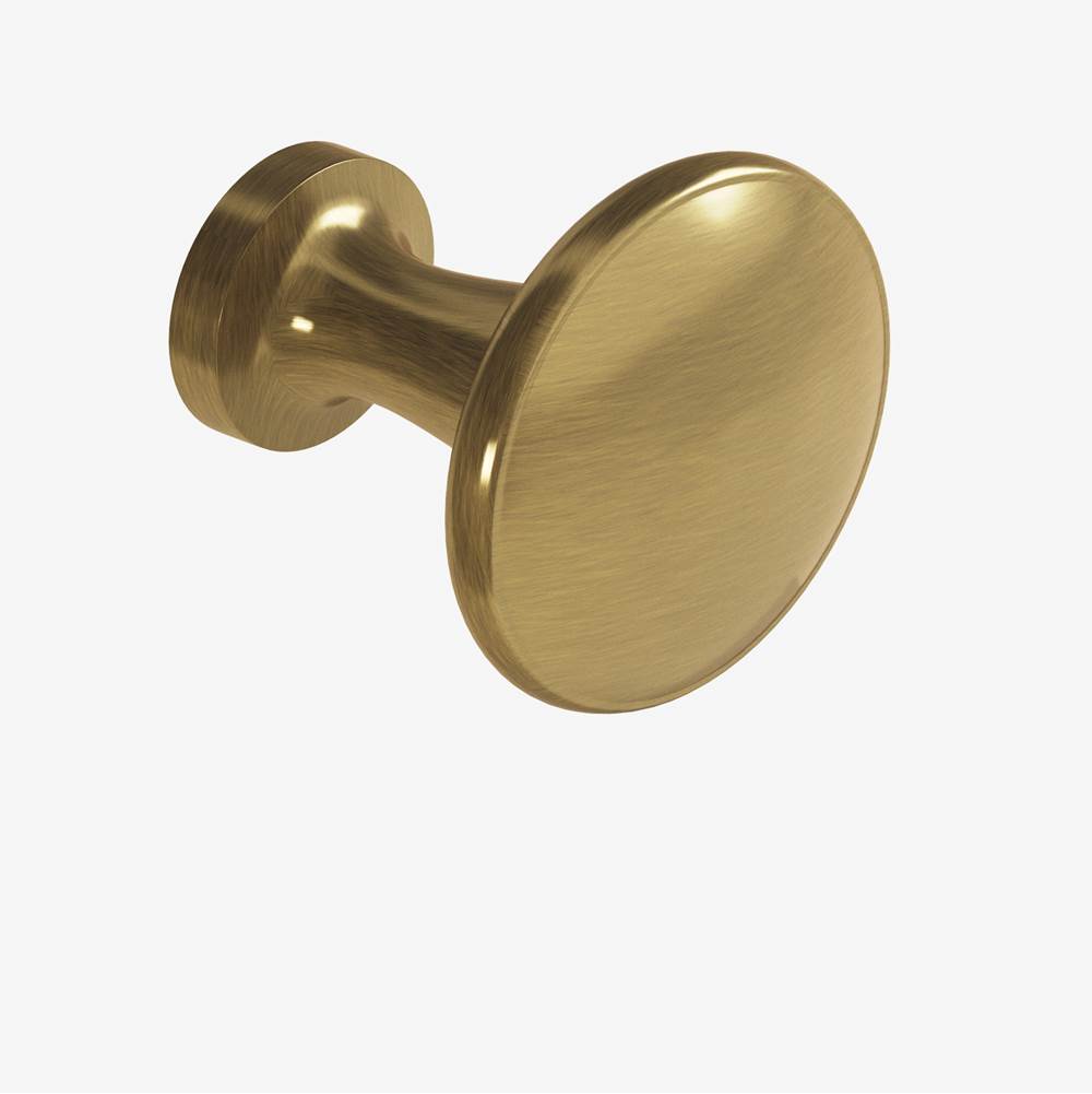 Colonial Bronze - 1.375'' diameter Round Cabinet Knob, Back-to-Back Shower Door Knob Kit hand finished in Antique Brass - Antique Brass