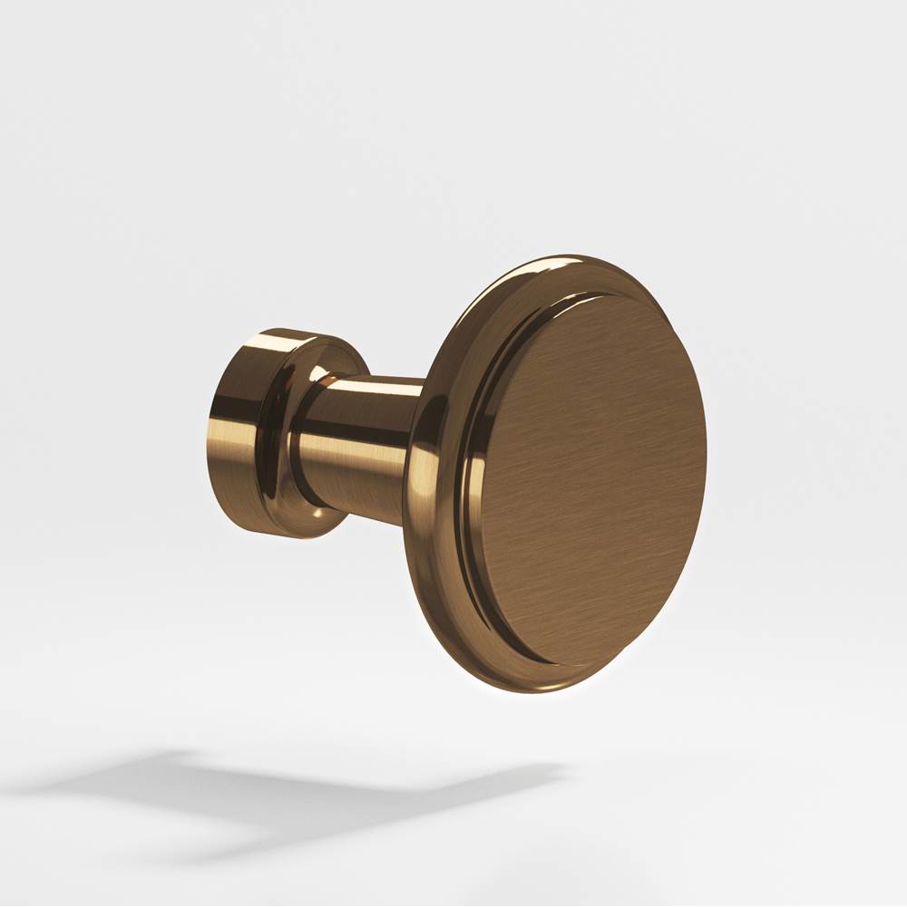 Colonial Bronze - 1.0625'' diameter Round Cabinet Knob hand finished in Light Statuary Bronze - Light Statuary Bronze