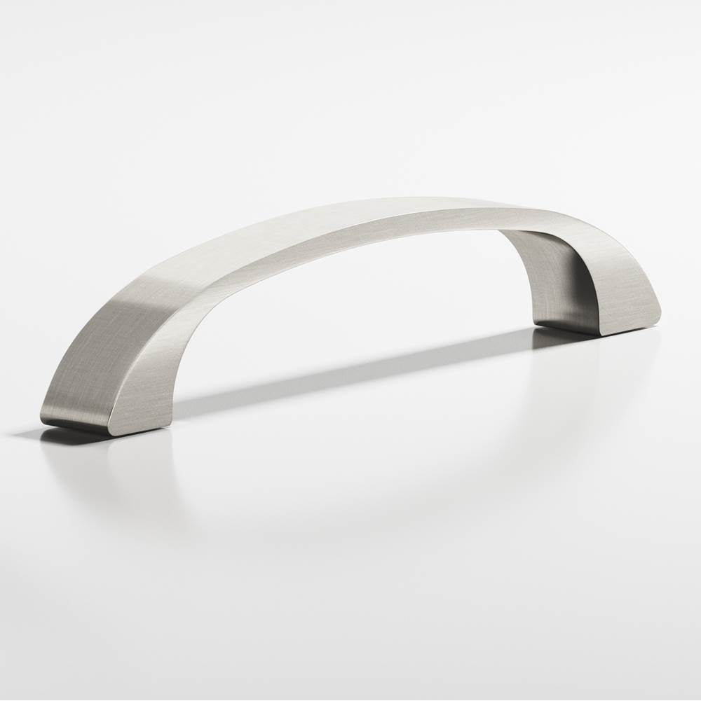 Colonial Bronze - 3'' center-to-center, 3.5'' overall, 0.4375'' diameter Bow Cabinet Pull hand finished in Satin Nickel - Satin Nickel