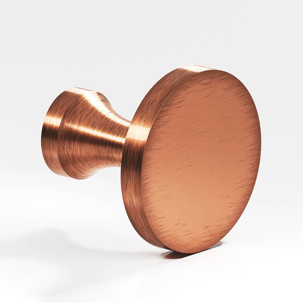 Colonial Bronze - 0.75'' diameter Round Cabinet Knob hand finished in Antique Copper - Antique Copper