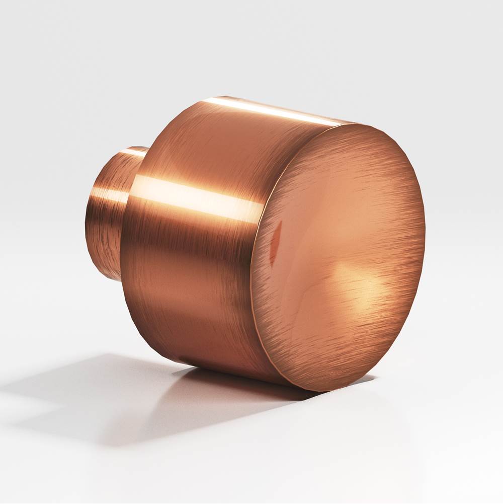 Colonial Bronze - 1'' diameter Round Cabinet Knob hand finished in Antique Copper - Antique Copper