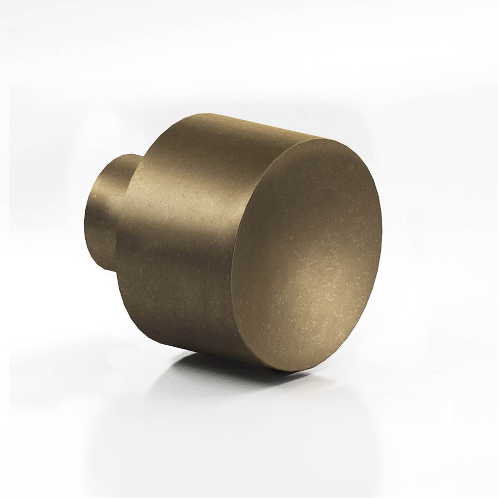 Colonial Bronze - 1.25'' diameter Round Cabinet Knob hand finished in Distressed Oil Rubbed Bronze - Distressed Oil Rubbed Bronze