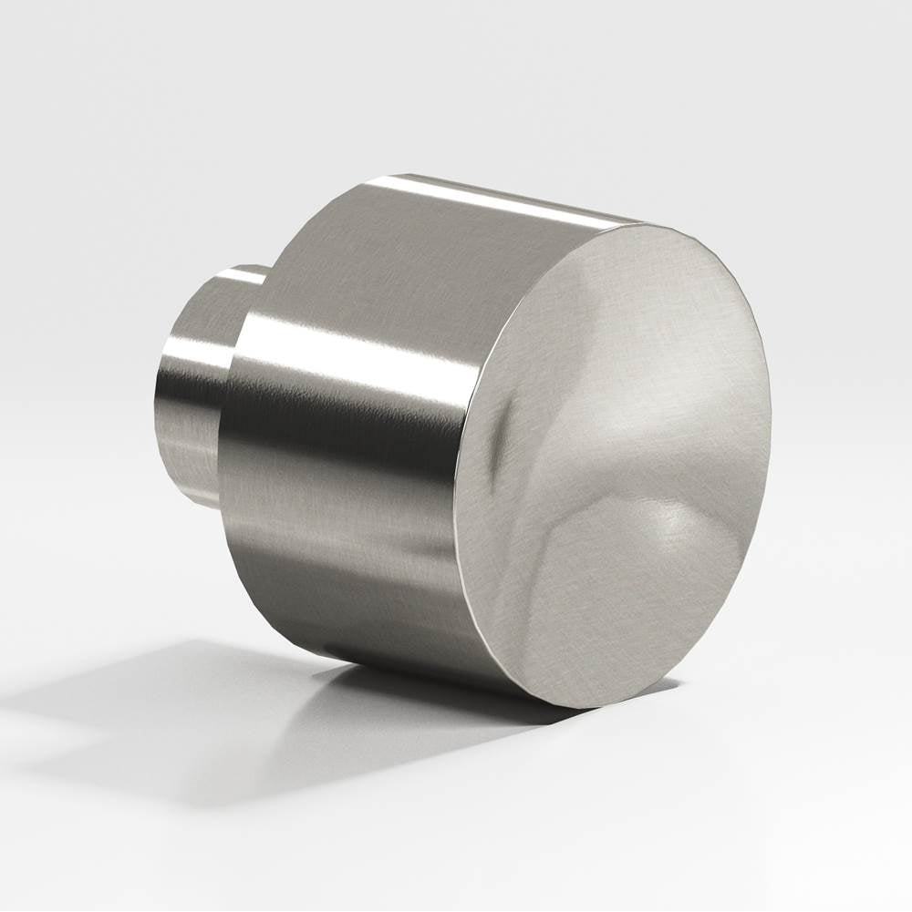 Colonial Bronze - 1'' diameter Round Cabinet Knob hand finished in Nickel Stainless - Nickel Stainless