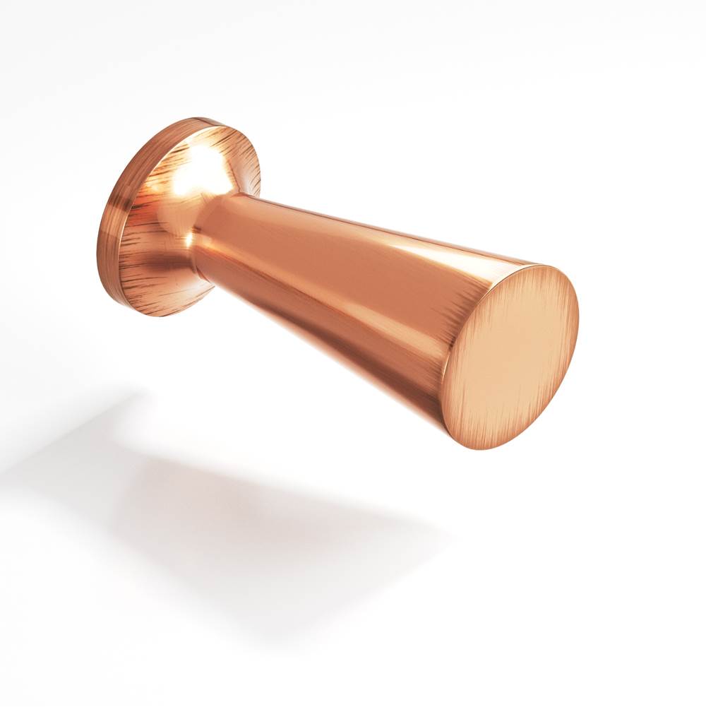 Colonial Bronze - 0.5'' diameter Round, tapered Cabinet Knob hand finished in Antique Copper - Antique Copper