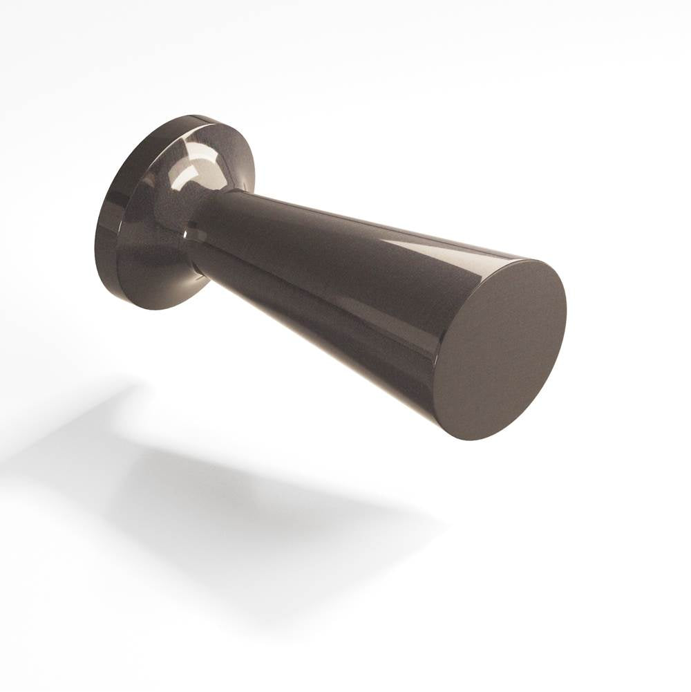 Colonial Bronze - 0.5'' diameter Round, tapered Cabinet Knob hand finished in Dark Statuary Bronze - Dark Statuary Bronze
