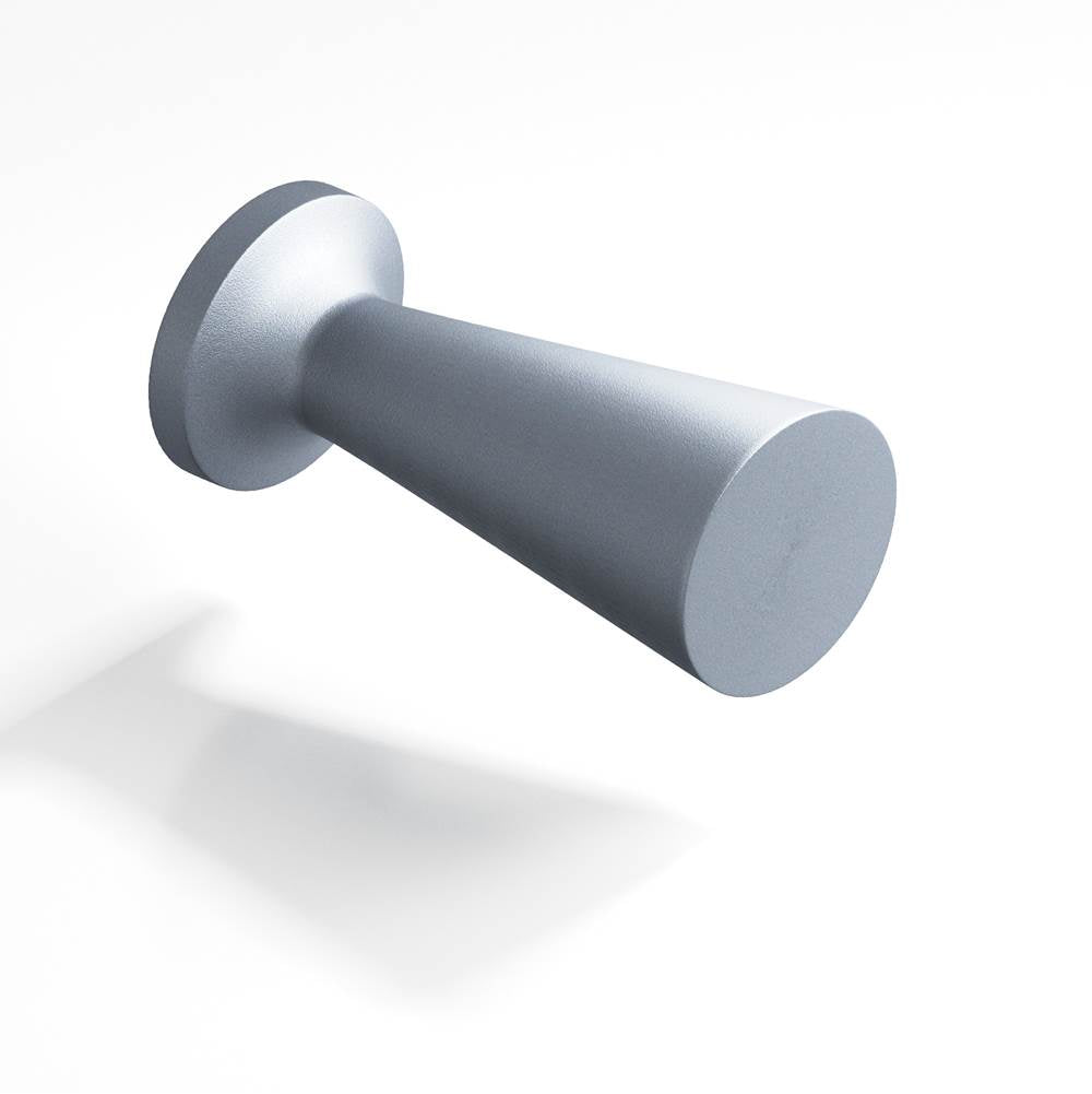 Colonial Bronze - 0.5'' diameter Round, tapered Cabinet Knob hand finished in Frost Chrome - Frost Chrome