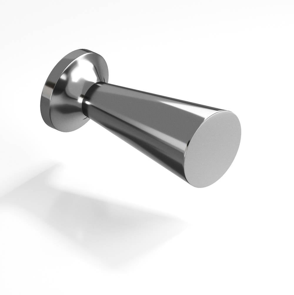 Colonial Bronze - 0.5'' diameter Round, tapered Cabinet Knob hand finished in Graphite - Graphite