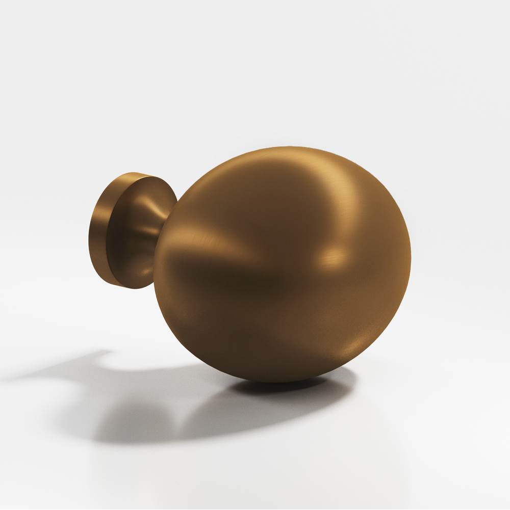 Colonial Bronze - 1.25 x 1'' Oval Cabinet Knob hand finished in Matte Light Statuary Bronze - Matte Light Statuary Bronze
