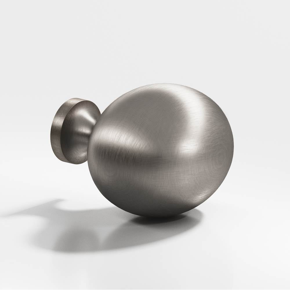 Colonial Bronze - 1.25 x 1'' Oval Cabinet Knob hand finished in Pewter - Pewter