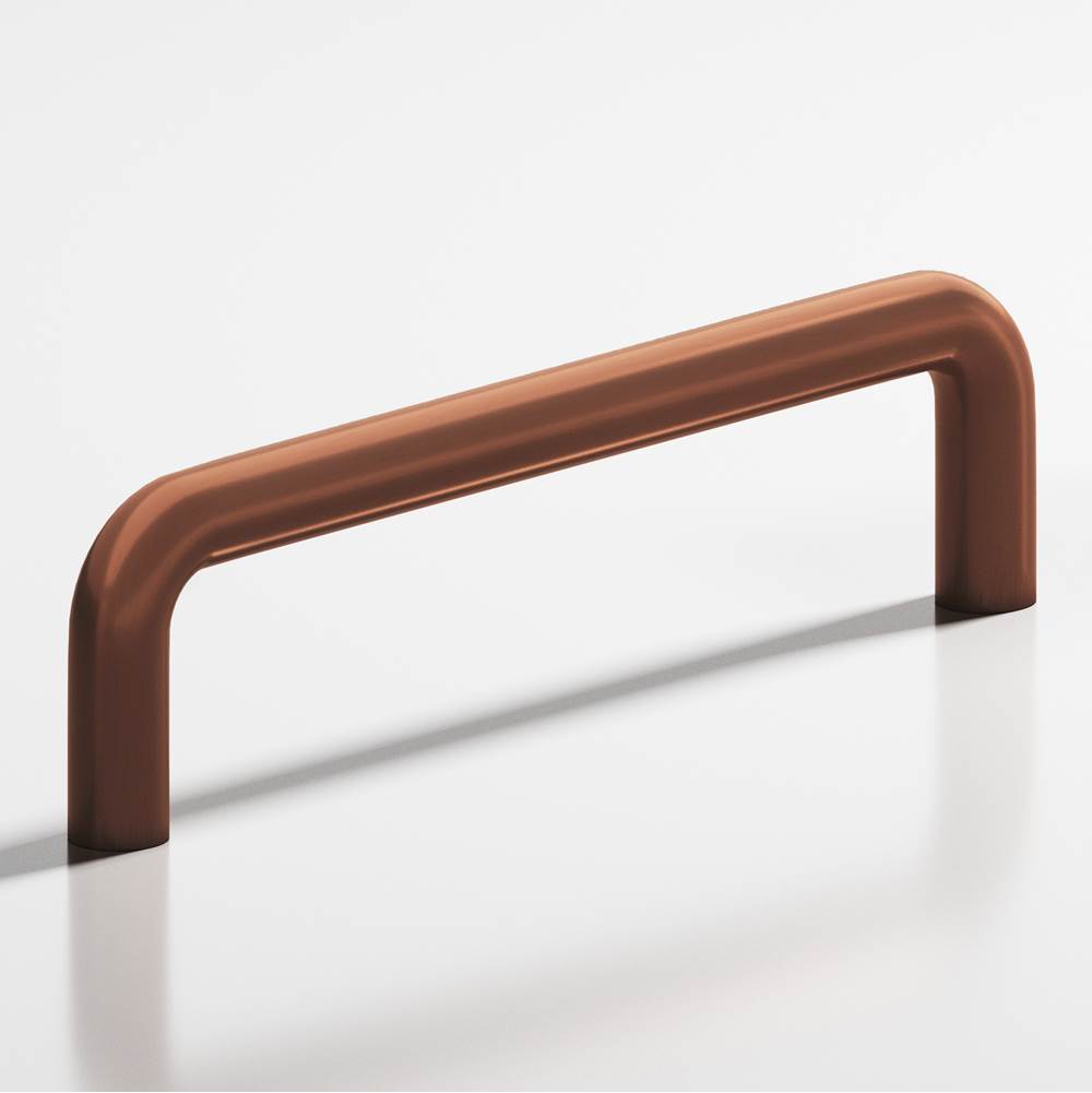 Colonial Bronze - 10'' center-to-center, 10.5'' overall, 0.5'' diameter Wire Cabinet Pull, Appliance Pull, Door Pull, Shower Door Pull hand finished in Matte Antique Copper - Matte Antique Copper