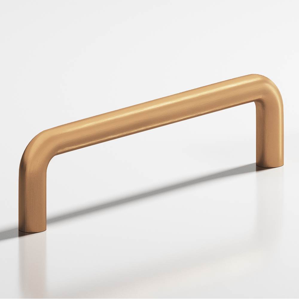 Colonial Bronze - 10'' center-to-center, 10.5'' overall, 0.5'' diameter Wire Cabinet Pull, Appliance Pull, Door Pull, Shower Door Pull hand finished in Matte Satin Bronze - Matte Satin Bronze