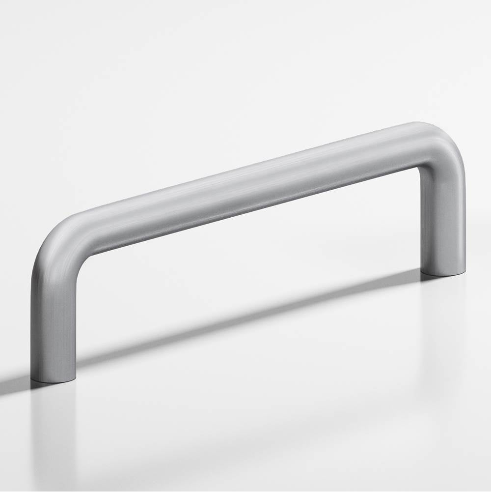 Colonial Bronze - 0.5'' diameter custom length Wire Pull hand finished in Matte Satin Chrome - Matte Satin Chrome