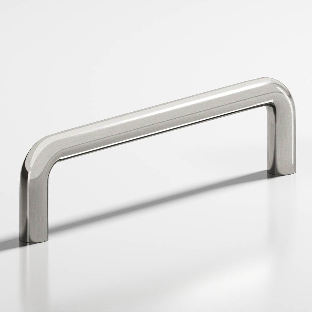Colonial Bronze - 8'' center-to-center, 8.5'' overall, 0.5'' diameter Wire Cabinet Pull, Appliance Pull, Door Pull, Shower Door Pull hand finished in Nickel Stainless - Nickel Stainless