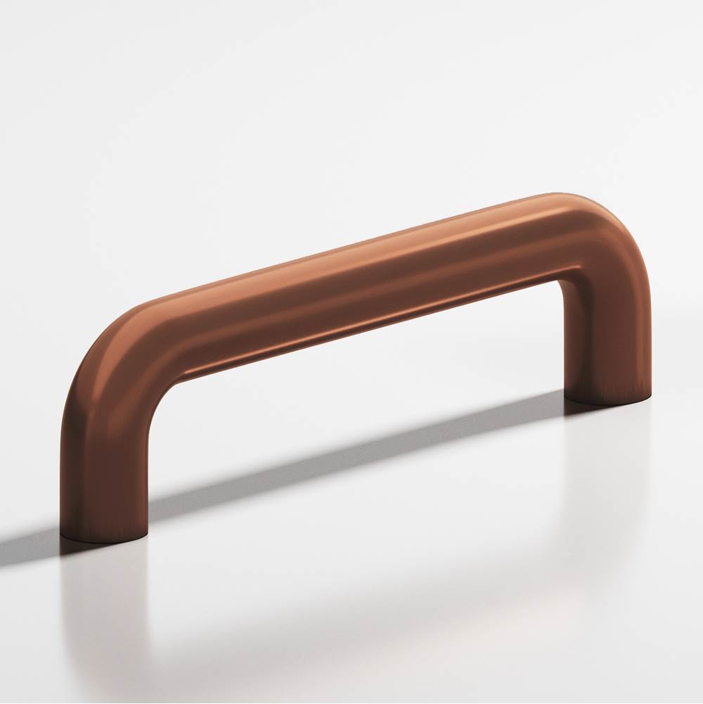 Colonial Bronze - 8'' center-to-center, 8.75'' overall, 0.75'' diameter Wire Cabinet Pull, Appliance Pull, Door Pull, Shower Door Pull hand finished in Matte Antique Copper - Matte Antique Copper