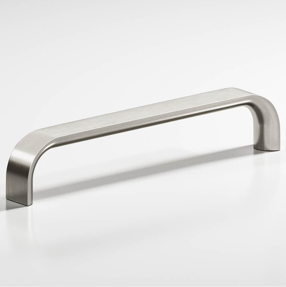 Colonial Bronze - 8'' center-to-center, 8.3125'' overall, 0.625'' diameter Half-round wire Cabinet Pull hand finished in Satin Nickel - Satin Nickel