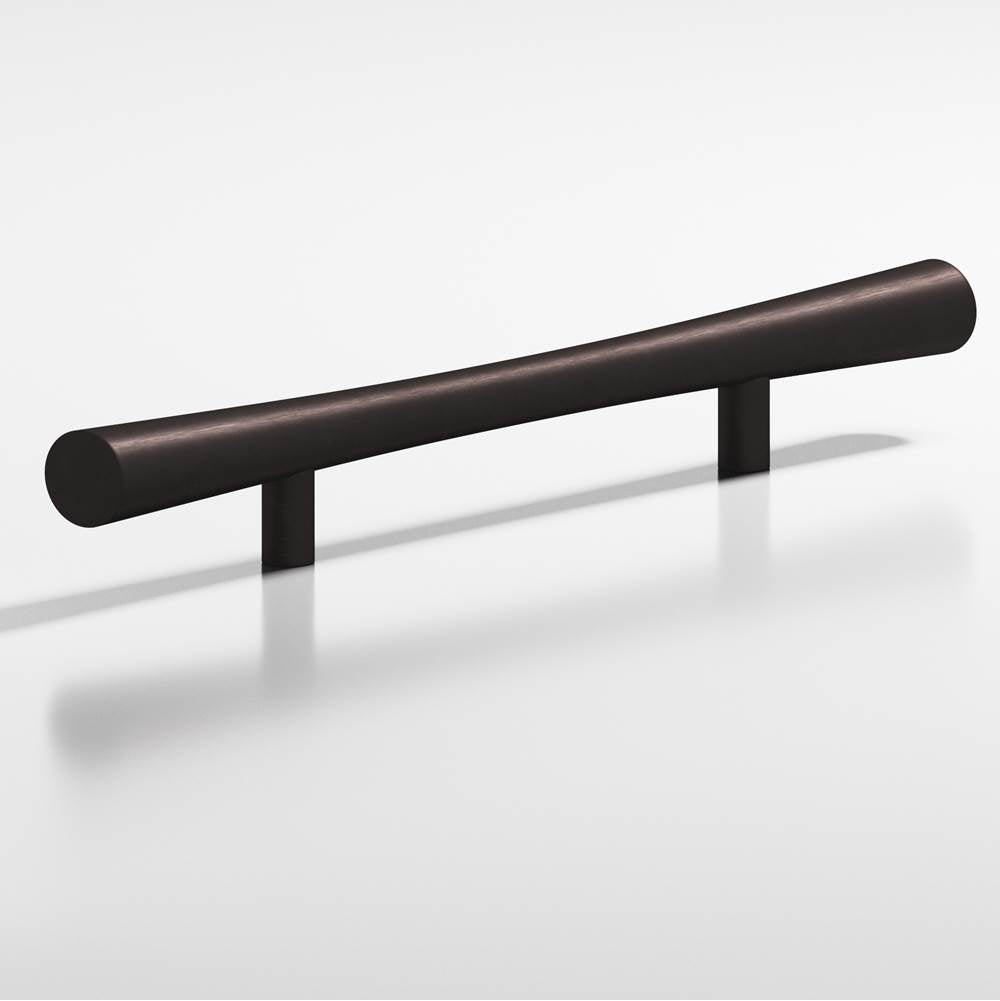 Colonial Bronze - 4'' center-to-center, 6'' overall, 0.75'' max diameter Hourglass Cabinet Pull with straight posts hand finished in Matte Dark Statuary Bronze - Matte Dark Statuary Bronze