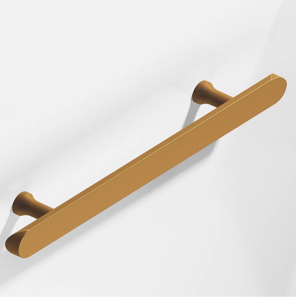 Colonial Bronze - 6'' center-to-center, 10'' overall, 1'' diameter Half-round Cabinet Pull, Appliance Pull, Door Pull, Shower Door Pull with flared posts and rounded ends hand finished in Matte Light Statuary Bronze - Matte Light Statuary Bronze