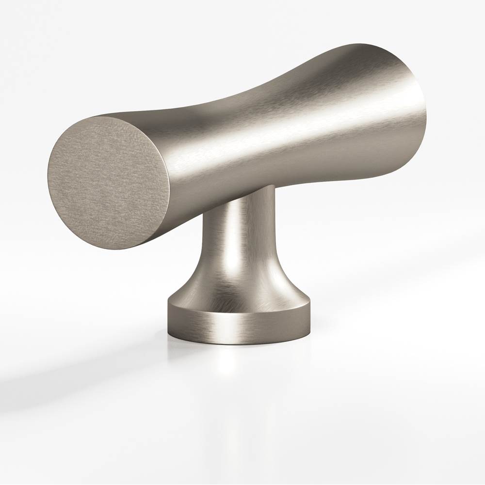 Colonial Bronze - 2'' overall, 0.625'' max diameter Hourglass, T Cabinet Knob with flared post hand finished in Matte Pewter - Matte Pewter