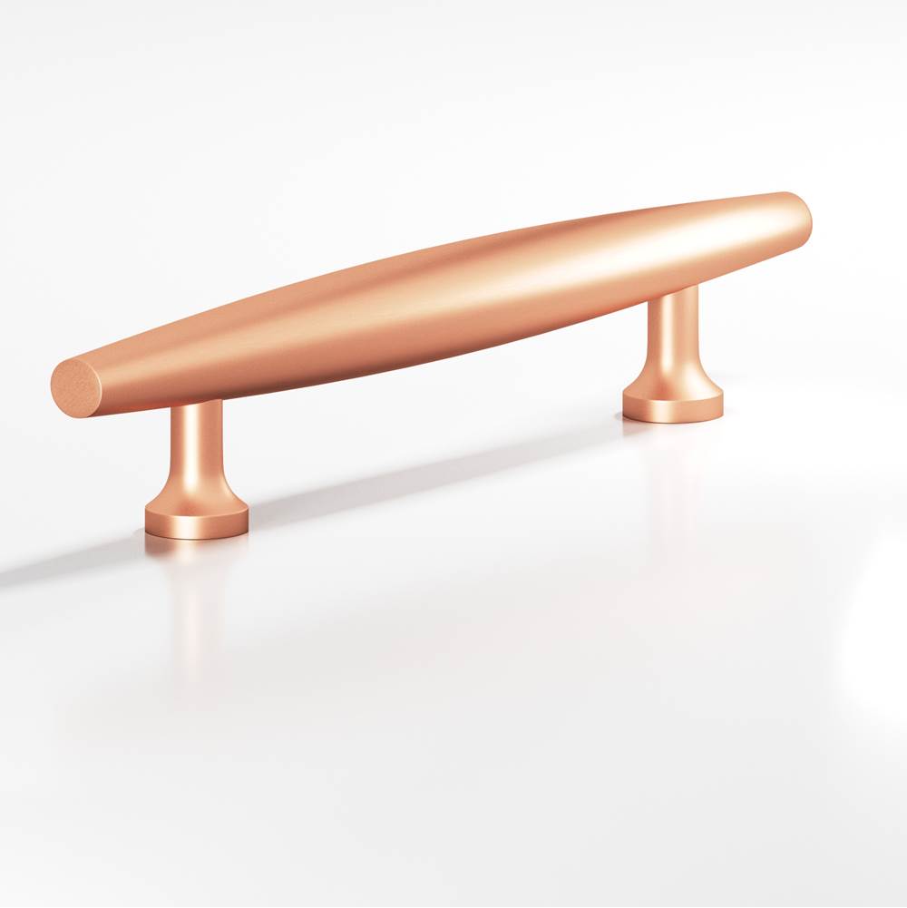 Colonial Bronze - 10'' center-to-center, 18'' overall, 0.75'' max diameter Cigar Appliance Pull, Door Pull with flared posts hand finished in Matte Satin Copper - Matte Satin Copper