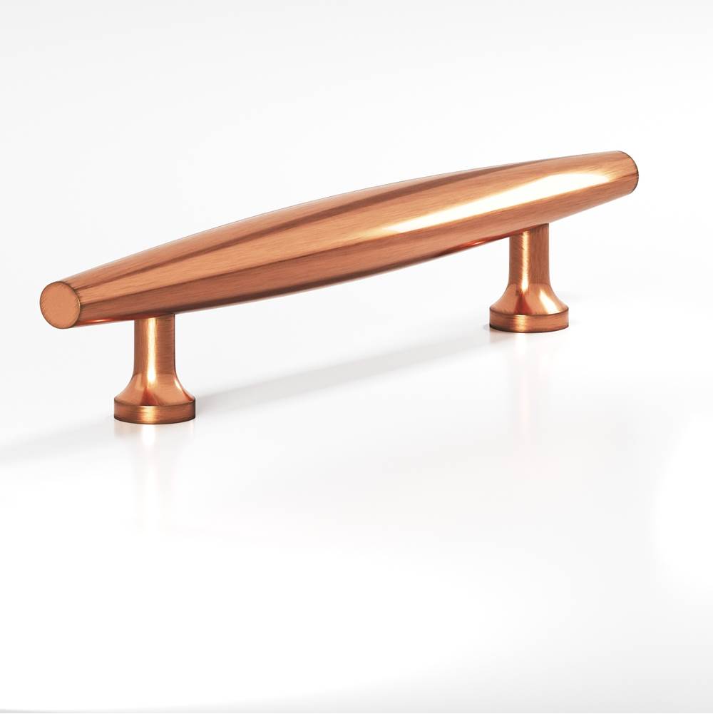 Colonial Bronze - 6'' center-to-center, 9'' overall, 0.75'' max diameter Cigar Cabinet Pull, Door Pull with flared posts hand finished in Antique Copper - Antique Copper
