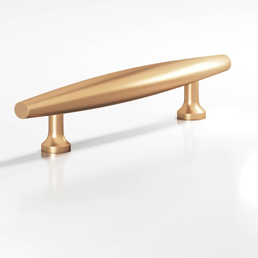 Colonial Bronze - 8'' center-to-center, 10'' overall, 1'' max diameter Cigar Cabinet Pull, Appliance Pull, Door Pull, Shower Door Pull with flared posts hand finished in Matte Satin Bronze - Matte Satin Bronze