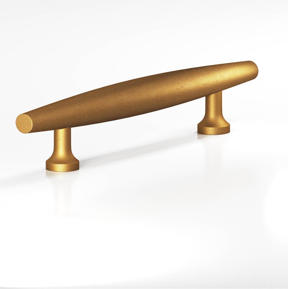 Colonial Bronze - 8'' center-to-center, 15'' overall, 1.25'' max diameter Cigar Cabinet Pull, Appliance Pull, Door Pull, Shower Door Pull with flared posts hand finished in Distressed Light Statuary Bronze - Distressed Light Statuary Bronze