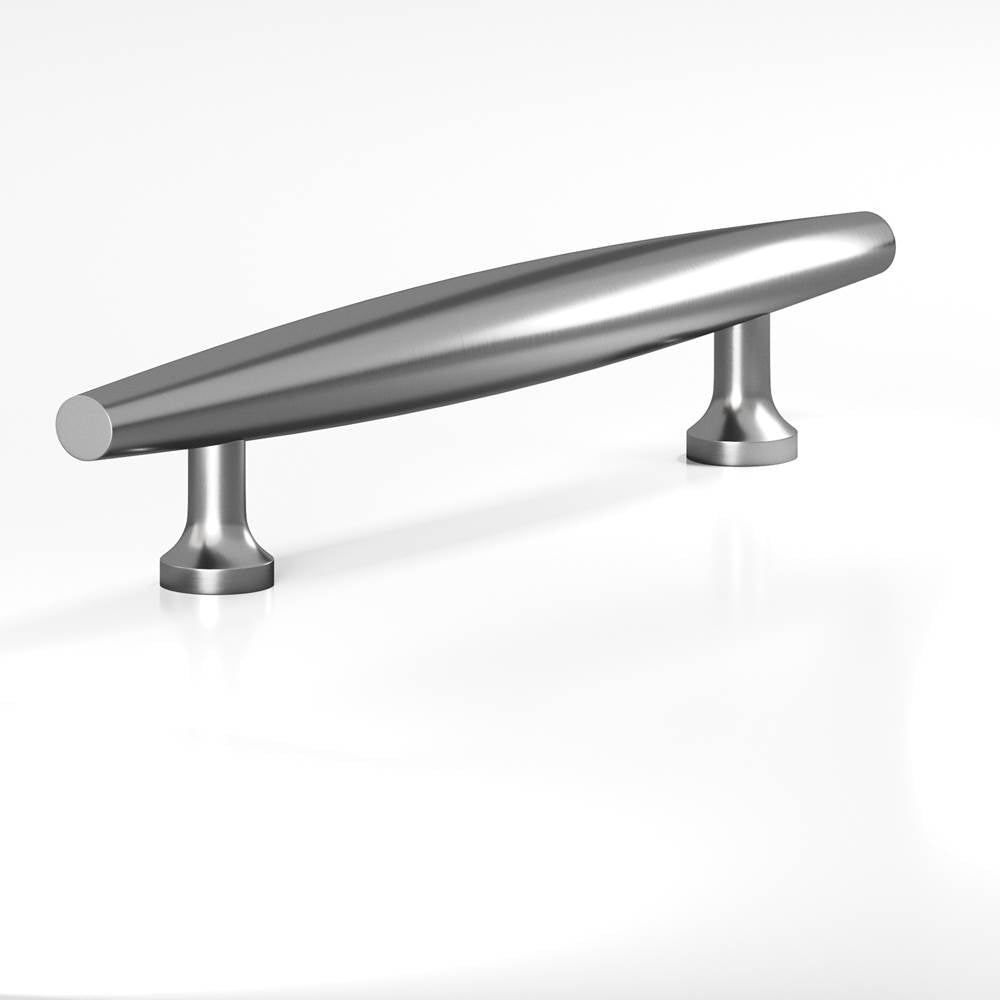 Colonial Bronze - 6'' center-to-center, 9'' overall, 0.75'' max diameter Cigar Cabinet Pull, Door Pull with flared posts hand finished in Graphite - Graphite