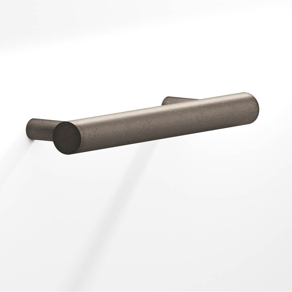 Colonial Bronze - 2.5'' center-to-center, 3.5'' overall, 0.5'' diameter Round Cabinet Pull with tapered posts hand finished in Distressed Pewter - Distressed Pewter