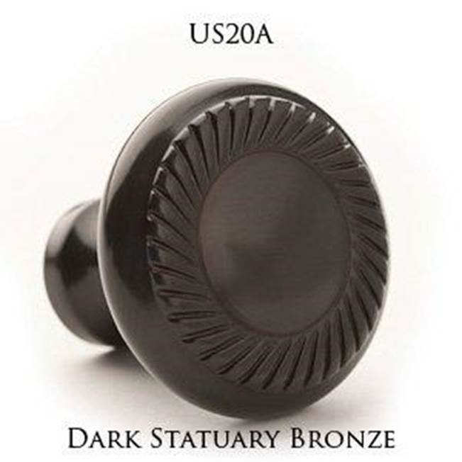 1'' diameter Round Hook hand finished in Pewter and Dark Statuary Bronze