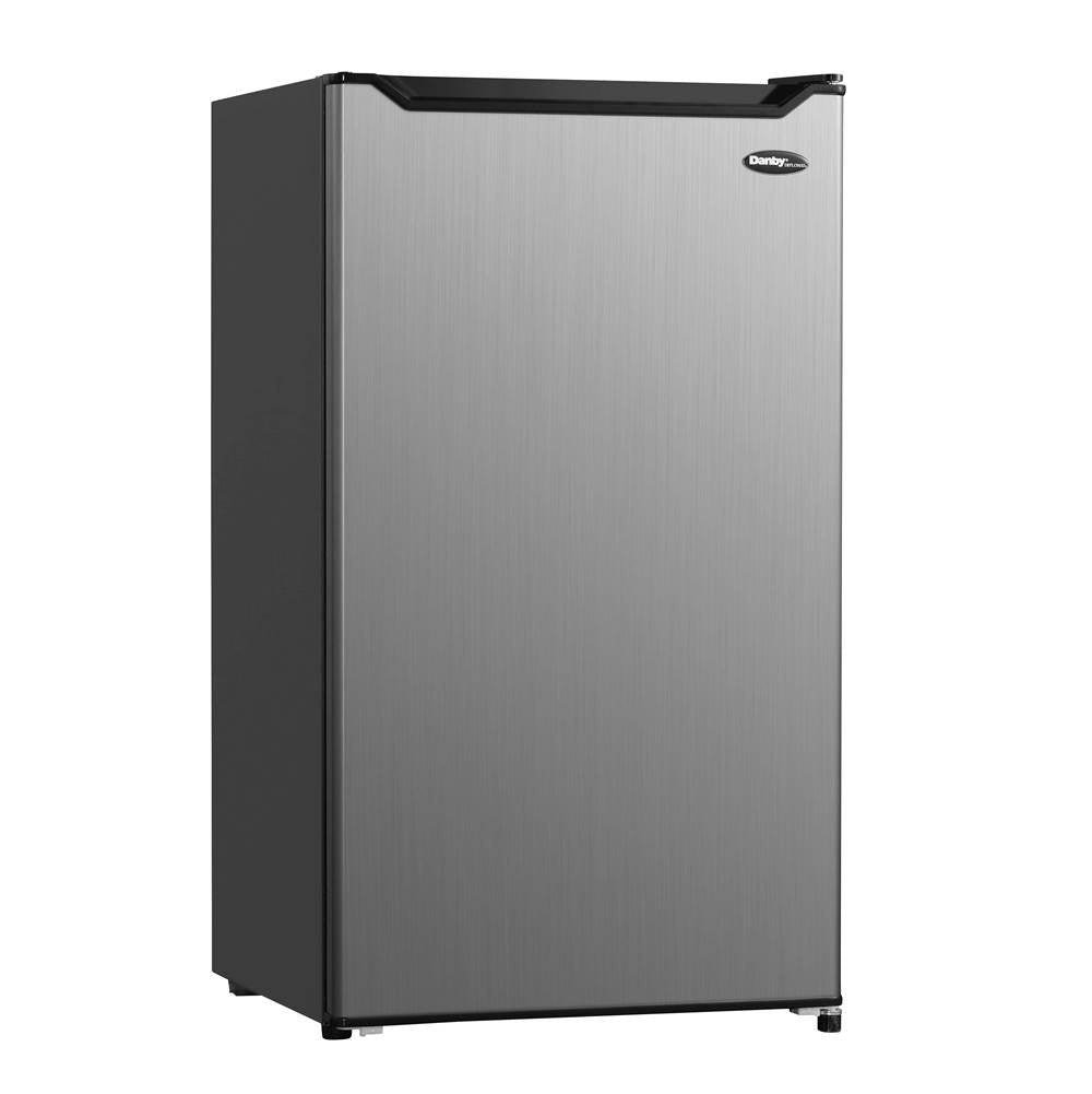 Danby - Compact Refrigerator - Black,Stainless Steel
