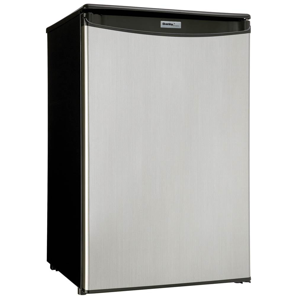 Danby - Compact Refrigerator - Black,Stainless Steel
