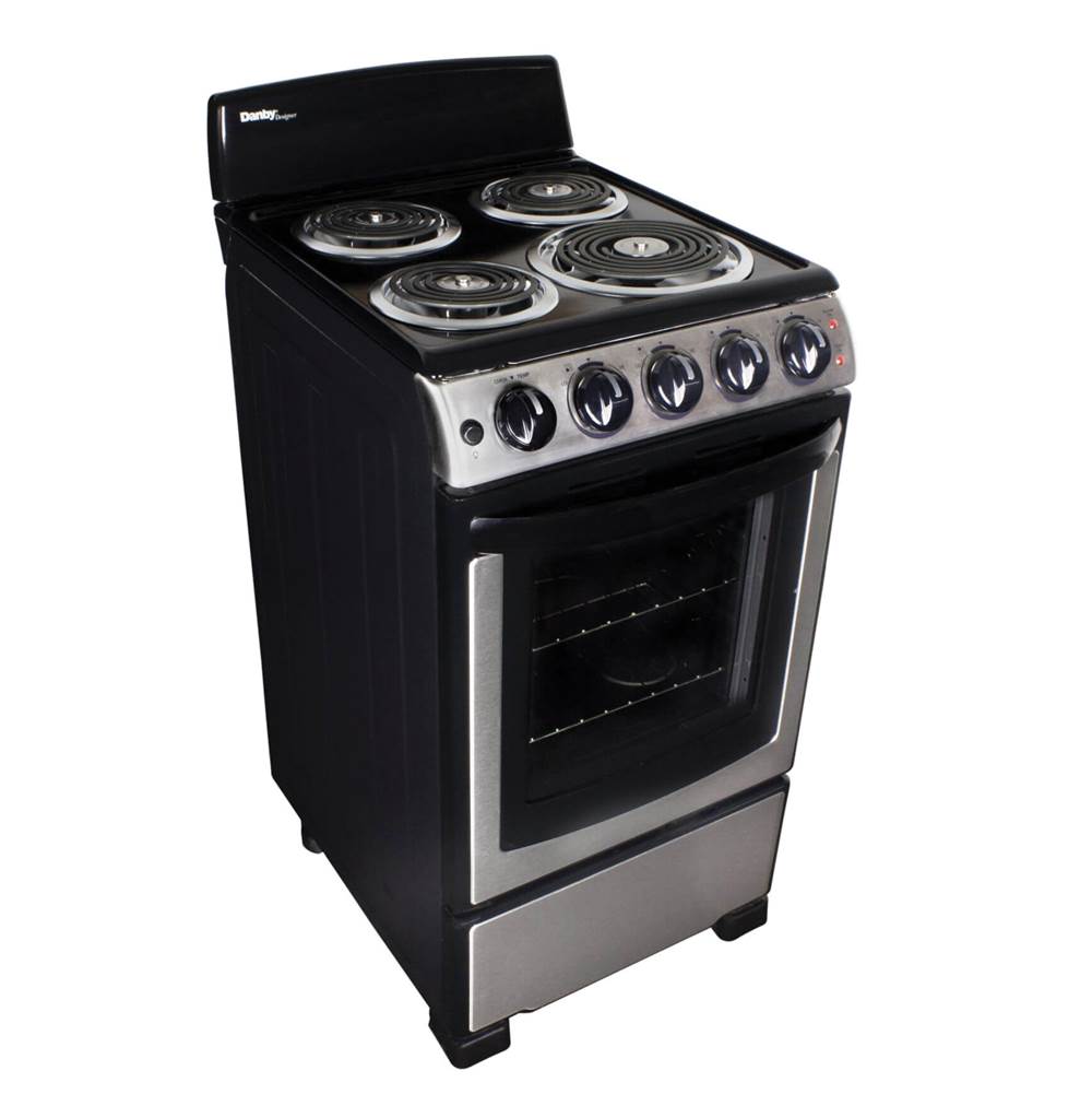 Danby - Electric Coil Range - Black,Stainless Steel
