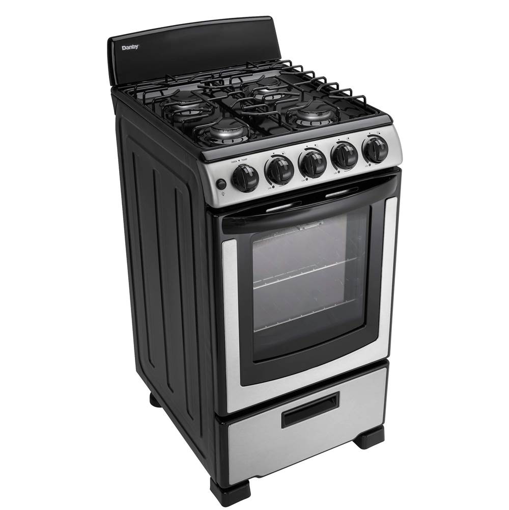 Danby - Gas Coil Range - Black,Stainless Steel