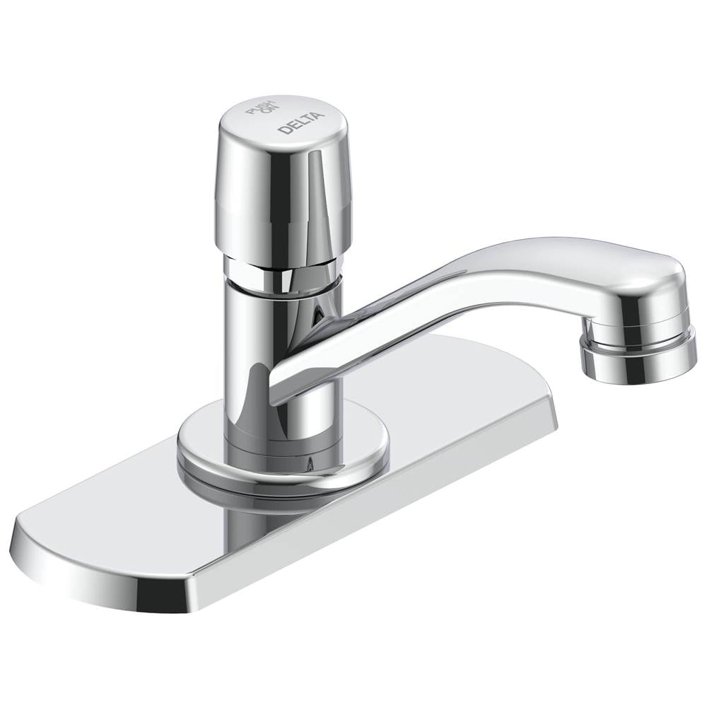 Delta Commercial - Commercial 86T: Single Handle Metering Slow-Close Bathroom Faucet - Chrome