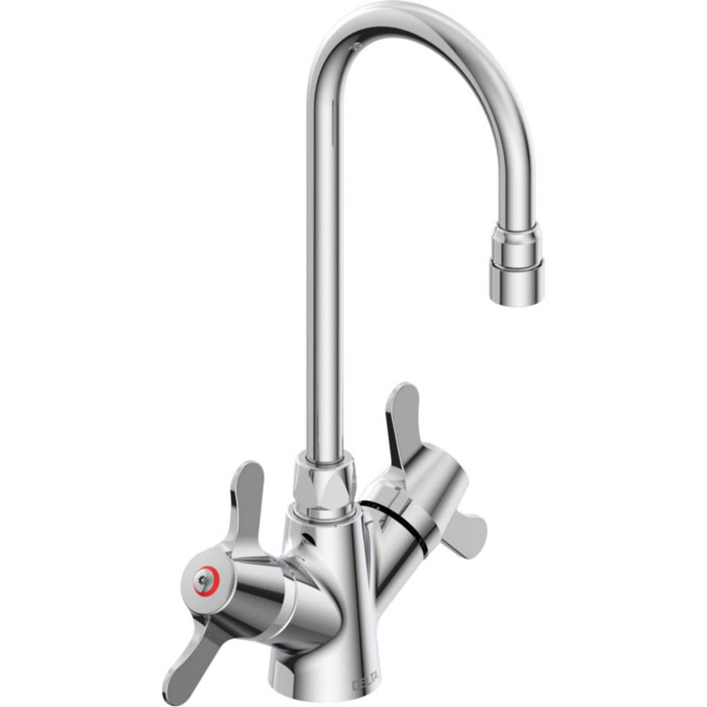 Delta Commercial - Commercial 25C3: Two Handle Single Shank Mixing Faucet - Chrome