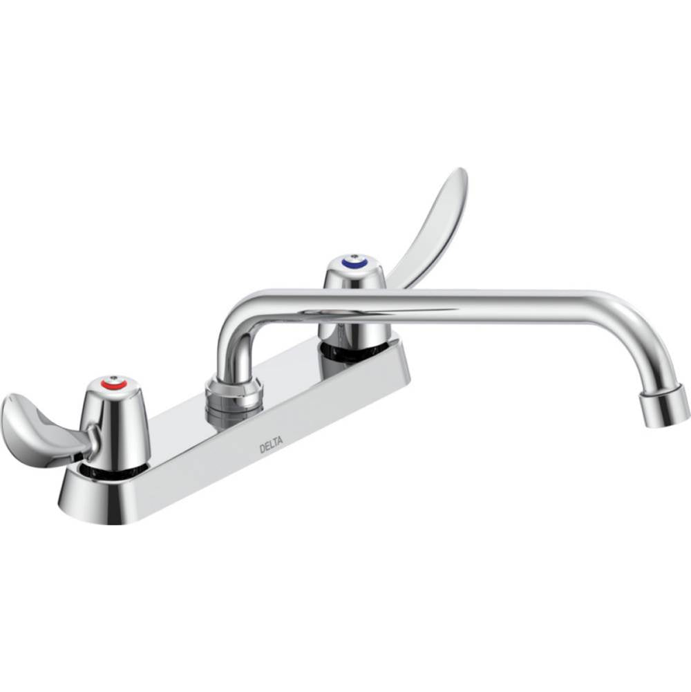 Delta Commercial - Commercial 26C3: 8'' Cast Deck Mount - Chrome