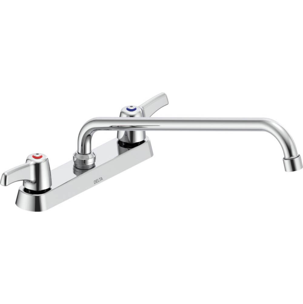 Delta Commercial - Commercial 26C3: 8'' Cast Deck Mount - Chrome