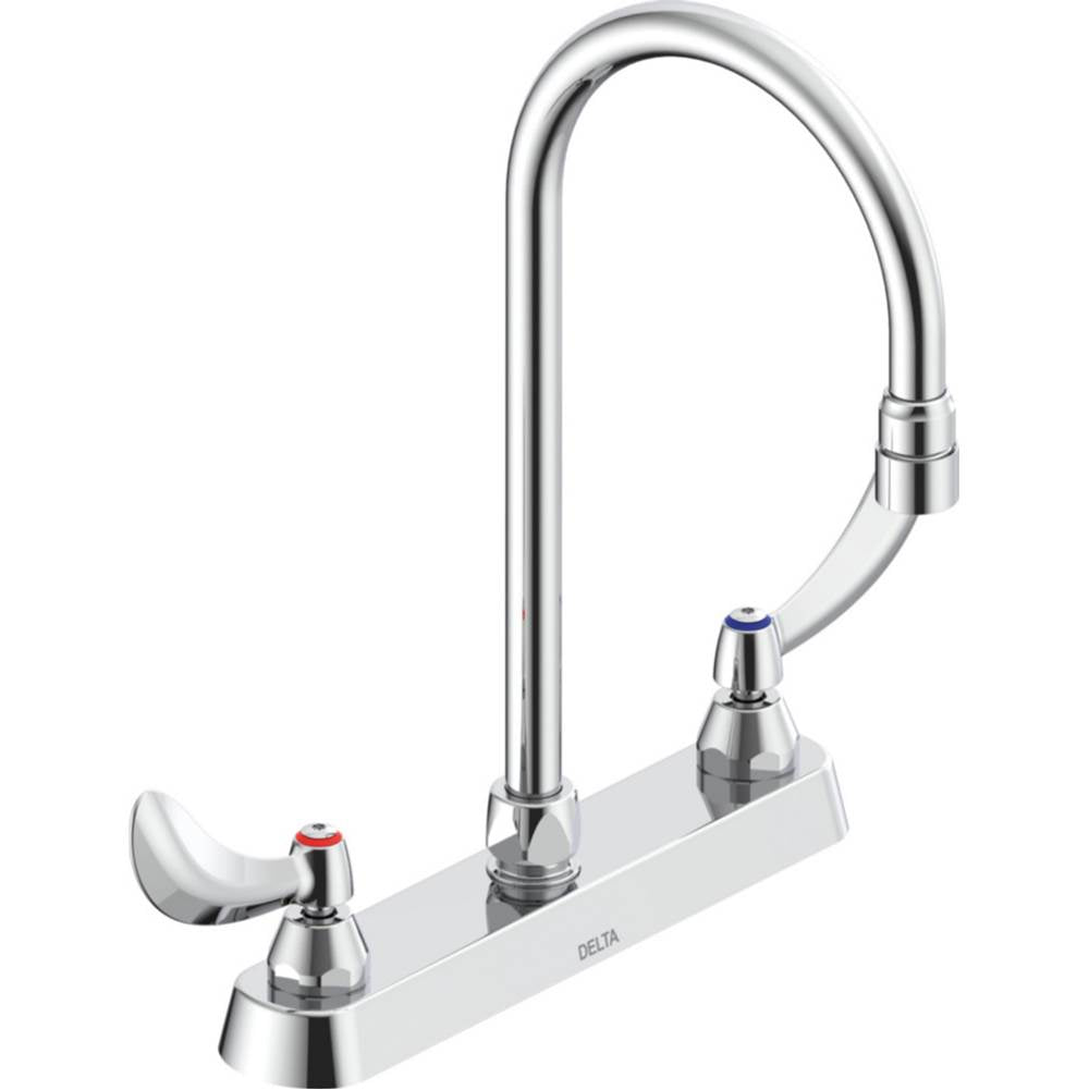 Delta Commercial - Commercial 26C3: 8'' Cast Deck Mount - Chrome