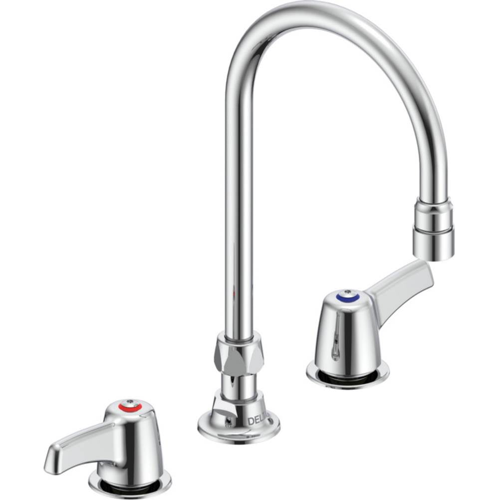 Delta Commercial - Commercial 27C1 / 27C2: Two Handle 8'' Below Deck Mount Faucet - Chrome