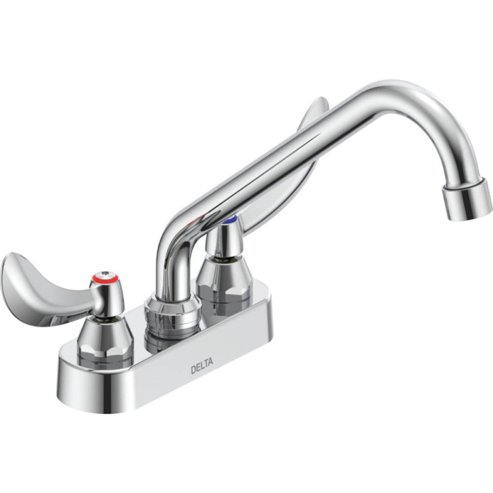 Delta Commercial - Commercial 27C4 / 27C5 / 27C6: Two Handle 4'' Deck Mount Faucet - Chrome