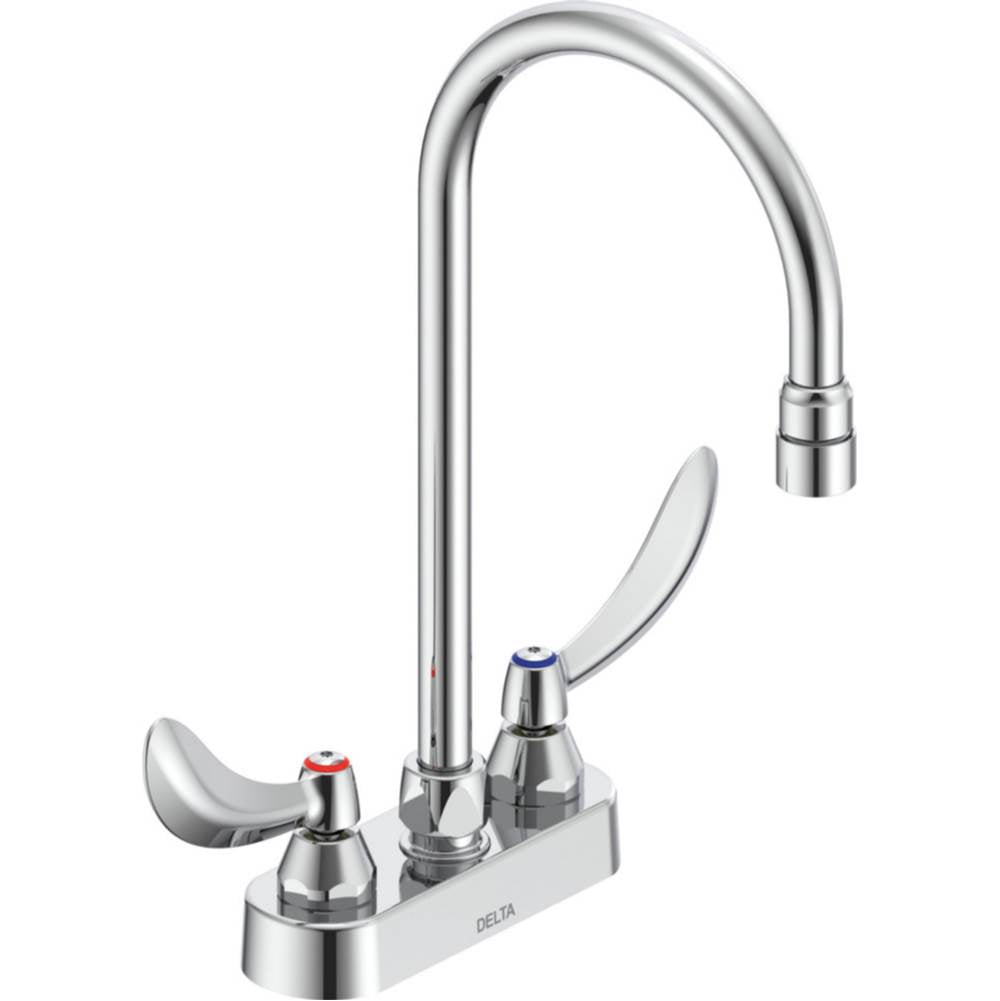 Delta Commercial - Commercial 27C4 / 27C5 / 27C6: 4'' Cast Deck Mount - Chrome