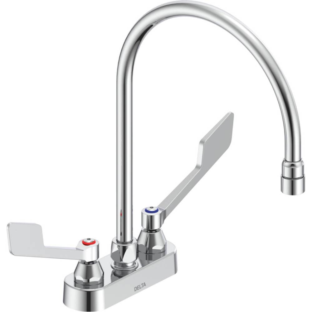 Delta Commercial - Commercial 27C4 / 27C5 / 27C6: 4'' Cast Deck Mount - Chrome